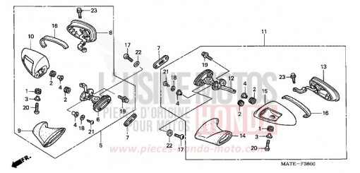 BACK MIRROR CBR1100XX6 de 2006